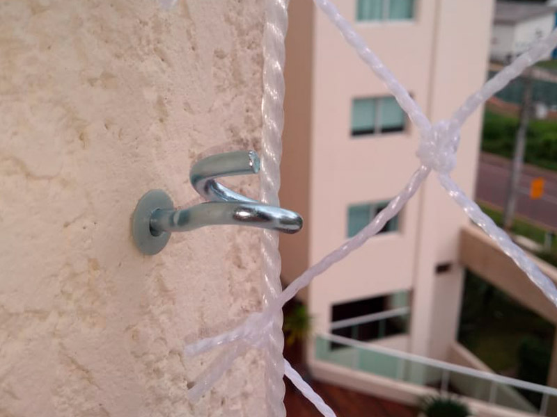 Gancho para rede de proteção