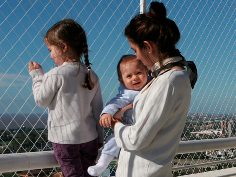 Nossos produtos podem fazer redes de segurança infantil 